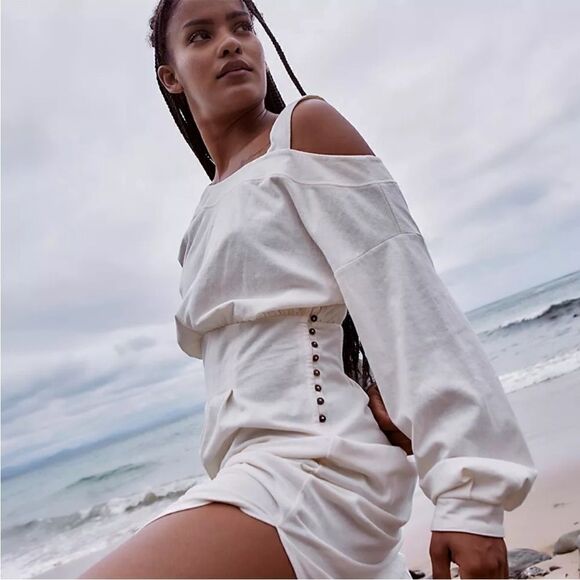 Free People Dresses & Skirts - Free People Ibiza Midi Dress in Ivory